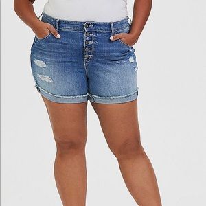 NWT Size 20 Torrid Distressed Jean Shorts